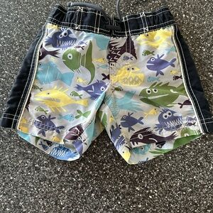6-12M Baby Gap Fish Print Kids Swim Shorts